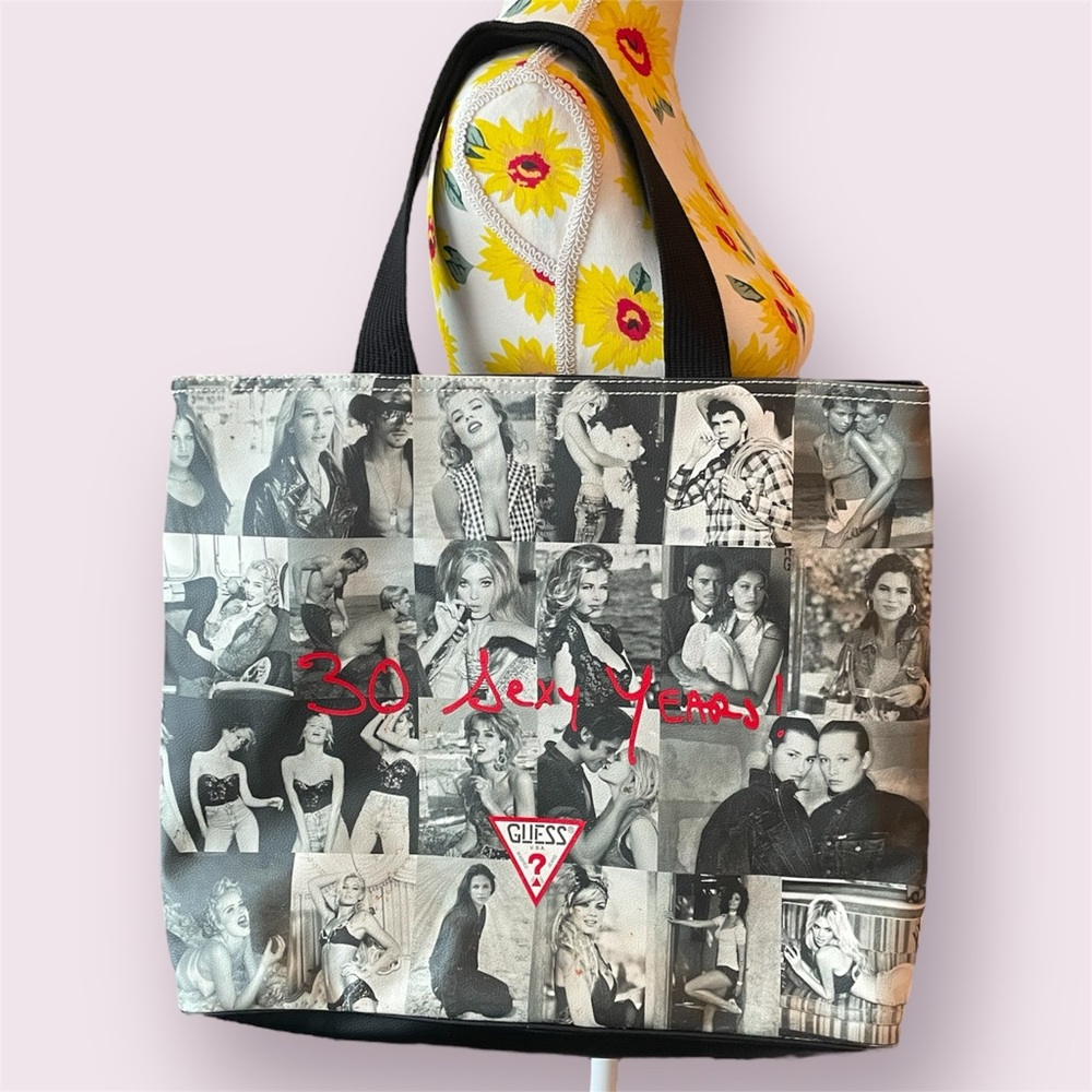 GUESS: 30 Sexy Years! Limited Addition Faux Leather Tote Bag